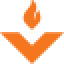Orange flame icon